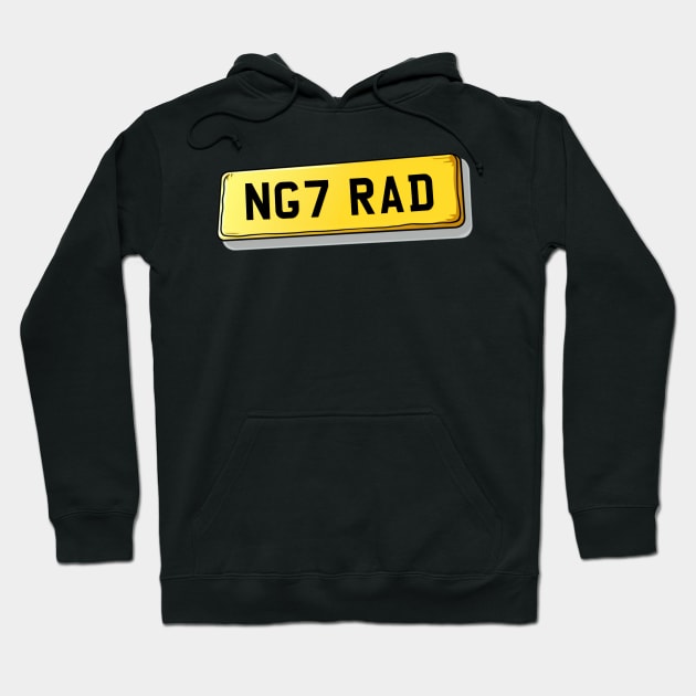 NG7 RAD - Radford Number Plate Hoodie by We Rowdy